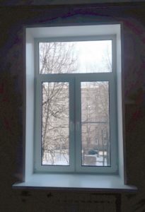 Двухстворчатое противопожарное окно с фрамугой / серия FRM1061
